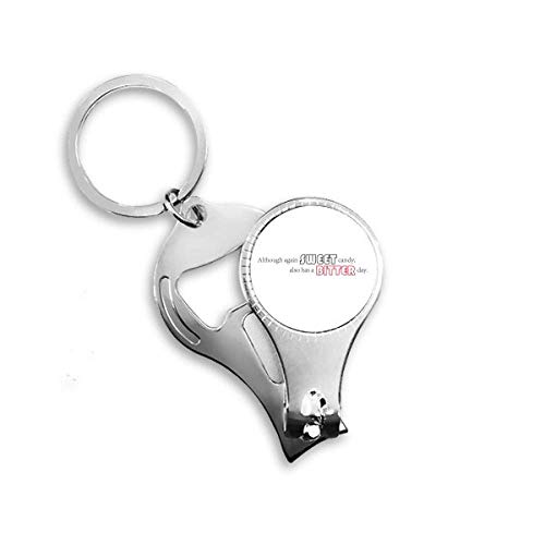 Décapsuleur Sweet Candy multifonction et coupe-ongles en acier inoxydable