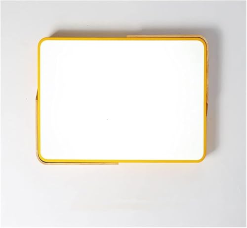 LED Modern Rectangle Multicolor Alloy Modern Led Ceiling Lights Living Room Oak Study Room Bedroom Ceiling Lamp