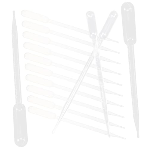 Ipetboom 100Pcs Pipette Droppers for Essential Oils Chemistry Crafts Sturdy Design Easy Liquid Transfer Safe Lightweight for Aromatherapy DIY Projects