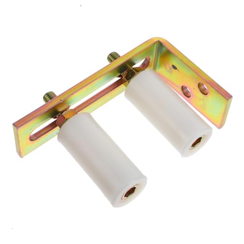 Operitacx Rulli Per Cancelli in Nylon Industriale Con Staffa Guida Rulli Regolabile Per Cancelli Scorrevoli Kit Di Ferramenta Completo Per Installazione Facile e Scorrevolezza Silenziosa