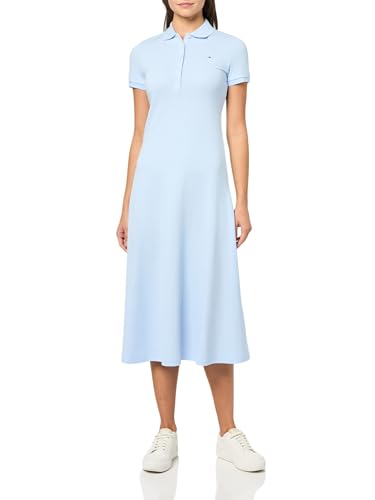 Image of Tommy Jeans Women's Casual Maxi Polo Dress with Logo Detail