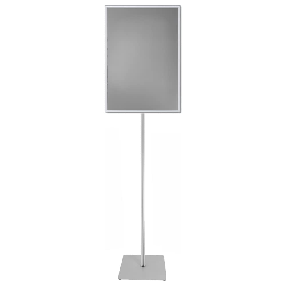 Espositore con cornice a scatto per poster 50×70 bifacciale angolo vivo