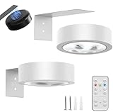 Bildbeleuchtung Kabellos,Bild Licht mit Fernbedienung,mit 3 Farbtemperaturen,Dimmbar Bilderlampe,Batteriebetrieben,Drahtlose Malerei Licht für Bilderrahmen,Wand,Regal,Bilder