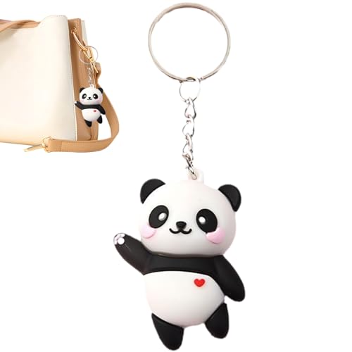 Genérico Porta-chaves mochila - porta-chaves panda macio - pendente 3D para estojo escolar, mochila, aniversário, meninos e meninas de jardim infantil