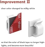 Cable Clips 40pcs with Strong Adhesive Tapes,Wire Holder Organizer Cord Management for Car, Office and Home (White- CC04(40PCS)-Upgraded)