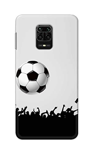 Image of Printed Hard Back Cover Case for Mi Redmi Note 10 Lite Back Cover (Football Icon) -702