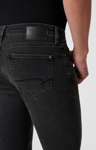 Mavi Men's Jake Mid Rise Skinny Leg Jeans, Smoke Austin, 32x324