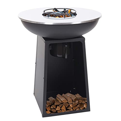Mendler Feuerschale mit Grillplatte HWC-K97 Feuerstelle Grill...