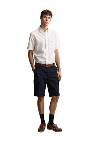 Image of GANT Mens Regular Classic Cargo Shorts, Evening Blue, 32