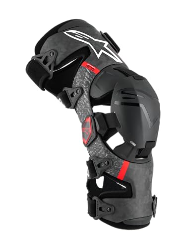 Alpinestars Supertech RK-10 Plasma Knee Brace (Black/Red, Medium)