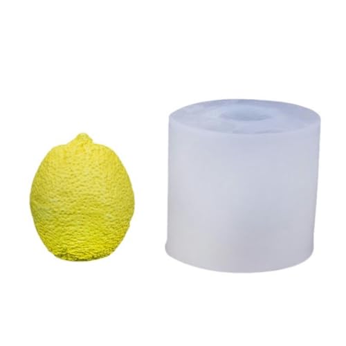 Molde de silicona tridimensional de limón 3D, hecho a mano, para aromaterapia, yeso, vela, mousse, arcilla polimérica, arcilla