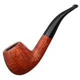 Savinelli Siena 626-9mm Italian Hand Crafted Wood Briar Pipe, Bent Apple Shape