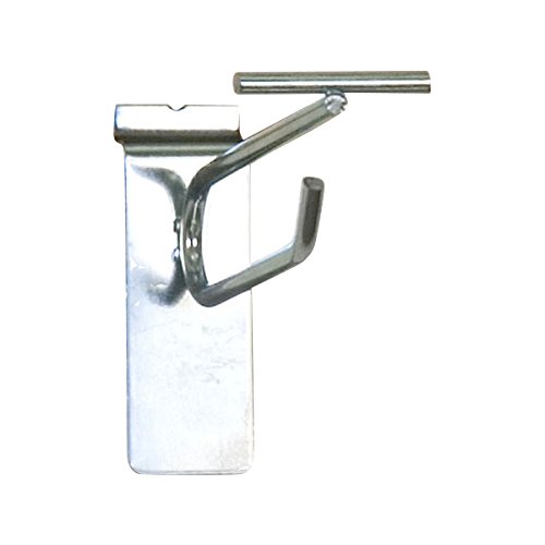 KC Store Fixtures A01801 Slatwall Scanner Hook, 4", Zinc Finish (Pack of 100)