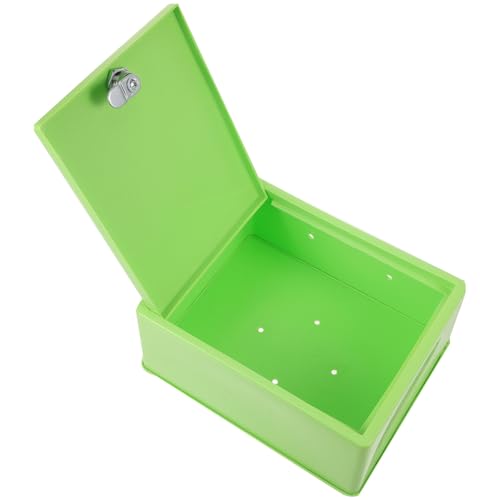 Toyvian Abschließbare Aufbewahrungsbox mit Hängefunktion Große Gartenkiste für Werkzeuge Wetterfeste Aufbewahrungslösung für Innen Außenbereich Platzsparend und Vielseitig Nutzbar