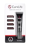 Curvlife New Super Strong on Nail Glue 15g for Press On Nails Tips Quick Drying Semi Solid Nail Glue No Uv Light Needed Long Lasting Fake Acrylic Nails Kit Glue Gel