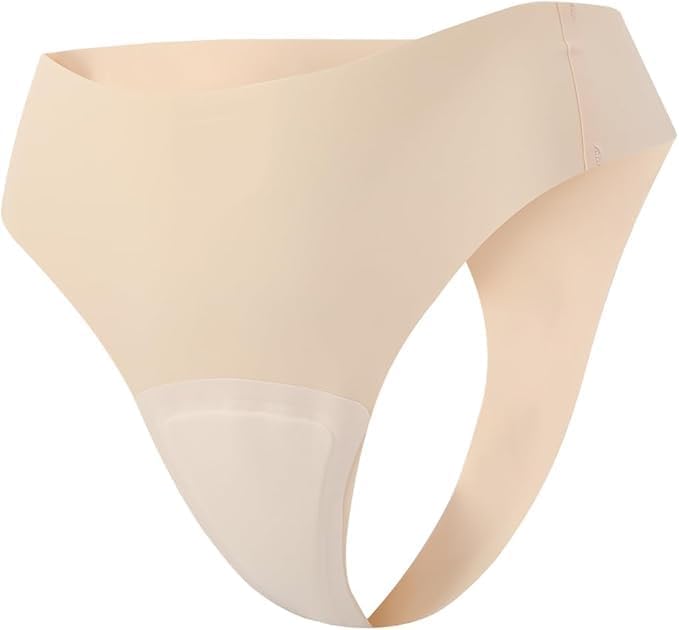 2-Pack Seamless Thongs for Women Cotton Underwear No Show Panty Liners Workout G-String Thongs - Image 5