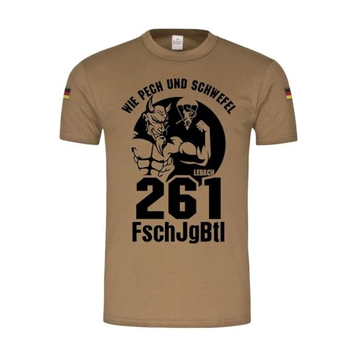 T-shirt tropical FschJgBtl 261 honneur et fraternité des parachutistes