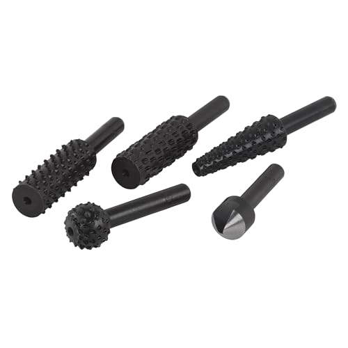 wolfcraft Raspel- und Senker-Set, 5-tlg. I 2540000 I Zum Vorbereiten von Aussparungen und für den schnellen Abtrag von Material - Made in Germany