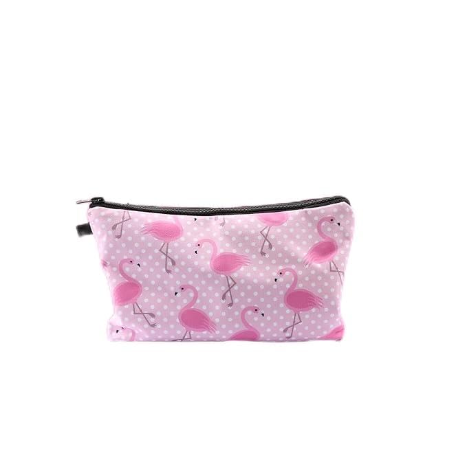 2 Bolsas De Cosméticos Flamencos, Bolsas De Almacenamiento De Cosméticos De Moda, Bolsas De Aseo De Viaje, Bolsas De Almacenamiento para Mujeres.
