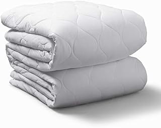 Sunbeam Heated Mattress Pad | Water-Resistant, 10 Heat Settings , White , Full