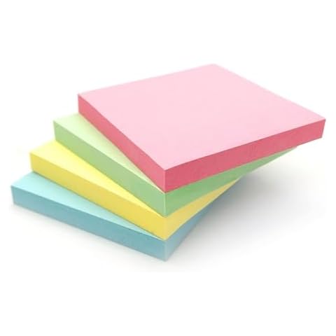 400 Pastel Sticky Notes Set of 4 Pads Cover