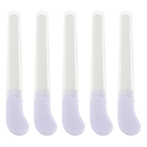 MAJORMENCH 5 Limas de Cerámica de Color Blanco para Uñas y Pedicura, Herramienta para Pulir y Modelar, Material Cerámico y Pp, Adecuado para Manicura y Profesional Color Aleatorio