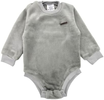 Body Fleece Bebê Básico Peluciado Quentinho Bodie Inverno