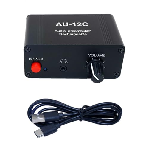Auditory Amplifier AU12C Stereo Auditory Preamplifier 800mAh Advanced for Home Entertainment and Outdoor Activity
