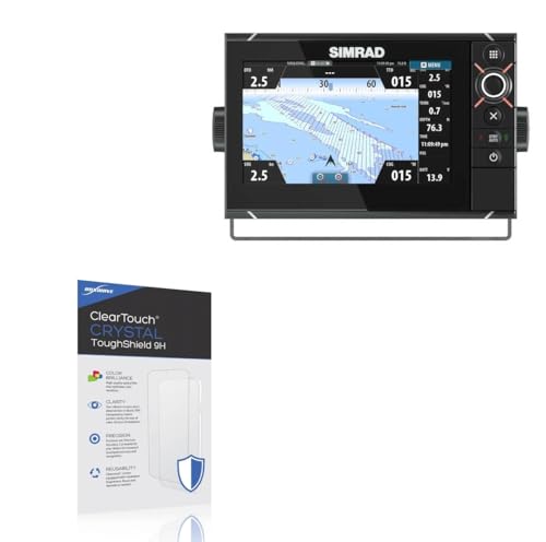 BoxWave Screen Protector Compatible with Simrad NSS Evo2 (7 in) - ClearTouch Crystal ToughShield 9H (2-Pack), Clear 9H Tough Flexible Film Screen Protector