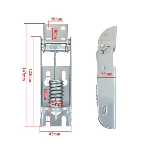Bisagra de resorte de 4mm para puerta de congelador compatible con Haier 2