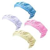 GALPADA 4stücke Antistatik-Kappe Aus Polyester Schutzhut Für Erwachsene Arbeitshut in Rosa Gelb Wiederverwendbar Und Waschbeständig Für Elektronikindustrie Und