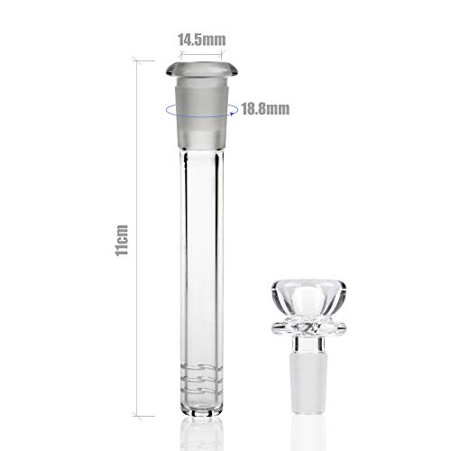 REANICE Glas Chillum Tabak - Kopf für Bong mit 14.5er Schliff 11cm lang 1-Pack – Bild 5