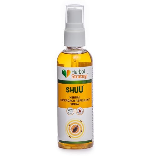 Herbal Strategi Justout Cockroach Repellent Made With Lemongrass, Cedarwood & Neem, 100Ml