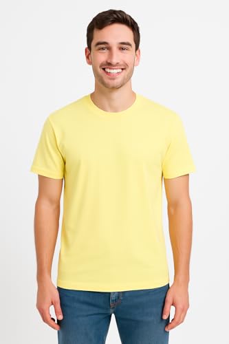 Image of Men's T-Shirts Ringspun Cotton Crew Neck Tee Shirts|Casual Wear T Shirt | Pre Shrunk with Panel Wash