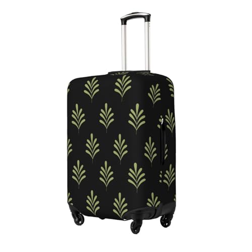 Grass Plant Illustration Suitcase Cover Luggage Cover Protector Travel Suitcase Cover Fits 18-32 Inch Luggage2