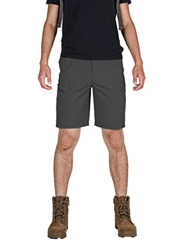 Stlight Men's Cargo Hiking Shorts Quick Dry Breathable Casual Shorts With Multi Pocket For Camping Fishing Travel(Dark Grey 34W/10L) #TOP4