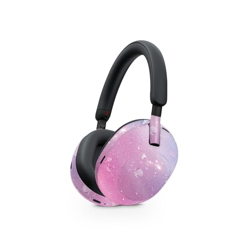 Image of MightySkins Glossy Glitter Skin Compatible with Sony WH-1000XM5 Headphones - Pink Diamond | Protective, Durable High-Gloss Glitter Finish | Easy to Apply