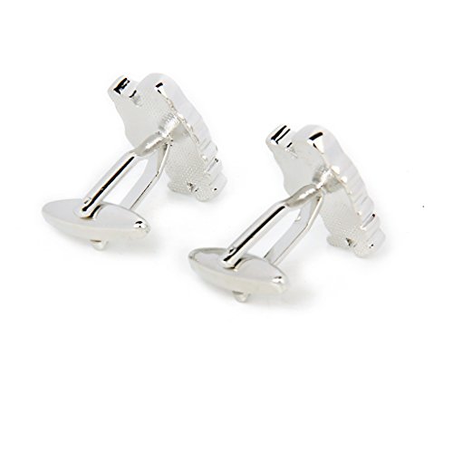 1 Paio Uomo Babbo Natale Link Camicia Gemelli