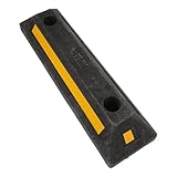 FELTECHELECTR Schwerer Gummi radstopper für Wohnmobile mit Hoher Sichtbarkeit Langlebigem Material und Einfacher Montage Tragbarer Universeller Parkstopp für Garagen und Reisemobilstellplätze