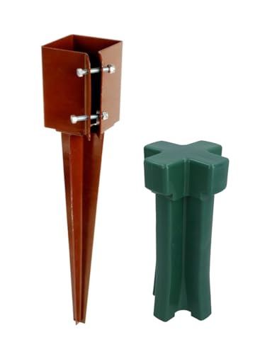 Silver Star 75mm (3) Industrial Fence Post Spike Support 600mm Long Drive Down Post Spike (Includes Driving Tool) (1)