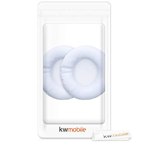 kwmobile 2x oorkussens compatibel met Logitech H390 / H600 - Earpads voor koptelefoon in wit - Afbeelding 8