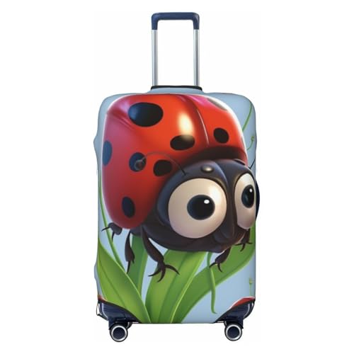 SMAZDFXX Fundas de Equipaje de Mariquita para Maletas, Funda elástica Protectora para Maletas, a Prueba de Polvo, antiarañazos, Gruesas, Lavables, aptas para Maletas Grandes.