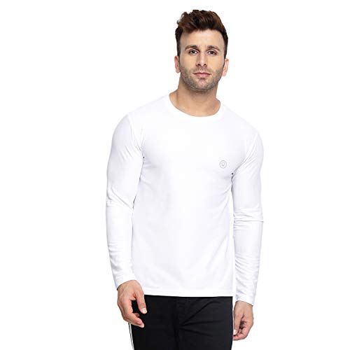 Image of CHKOKKO Gym T Shirts for Men Workout Solid Quick Dry Sports Men T-Shirts Breathable Lightweight Full Sleeve Regular Fit Round Neck Running Stylish Tshirt for man