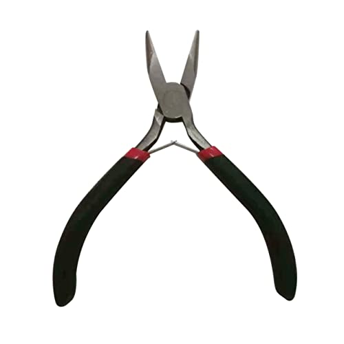 Housoutil Mini Jewelry Pliers Durable Wire Nipper with Non Slip Grip for Jewelry Making and Repair Flat Nose Design for Precision Crafting