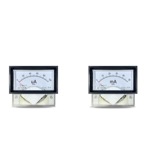Microamperímetro de CC 85C17 de 500 uA panel analógico con aguja de medición 2