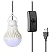 YiYunTE Lámpara LED USB para camping, regulable, USB, para exteriores, con interruptor, luz blanca fría