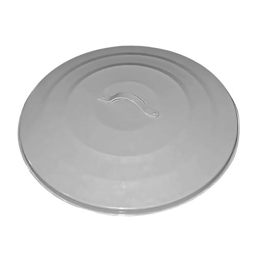 Lata de basura metálica galvanizada 13 galones gris miniatura 7