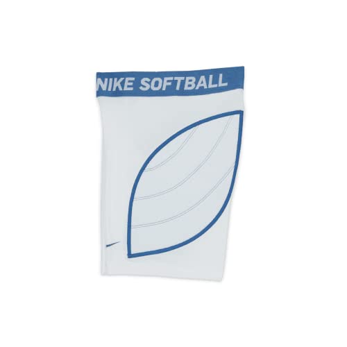 Nike Girls Big Kids DF Softball Slider Shorts White | Navy XS4