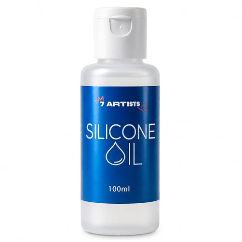 7 Artists Aceite de Silicona para Pintura Acrílica & Pouring Medium 100 ml – Aceite de Silicona Profesional para Efectos Cell con Pintura Acrílica | Silicone Oil para Técnicas Pouring & Fluid Art
