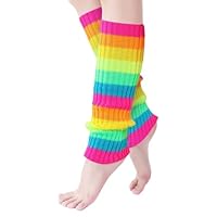 shuibao 80s leg warmers for women Vibrant Neon Colors kids leg warmers Add a Splash of Color to Your Winter Clothes, Dance or Yoga Wear, Party Accessories
